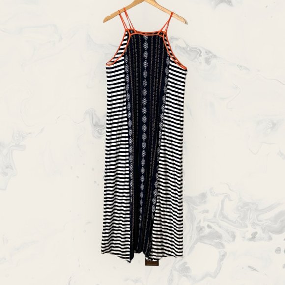 THML Women's Maxi Dress Striped Sleeveless Size M - Picture 2 of 6